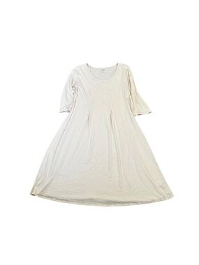 EILEEN FISHER Sleepwear Garnet Hill Organic Cotton Pleat Detail Nightgown Pink